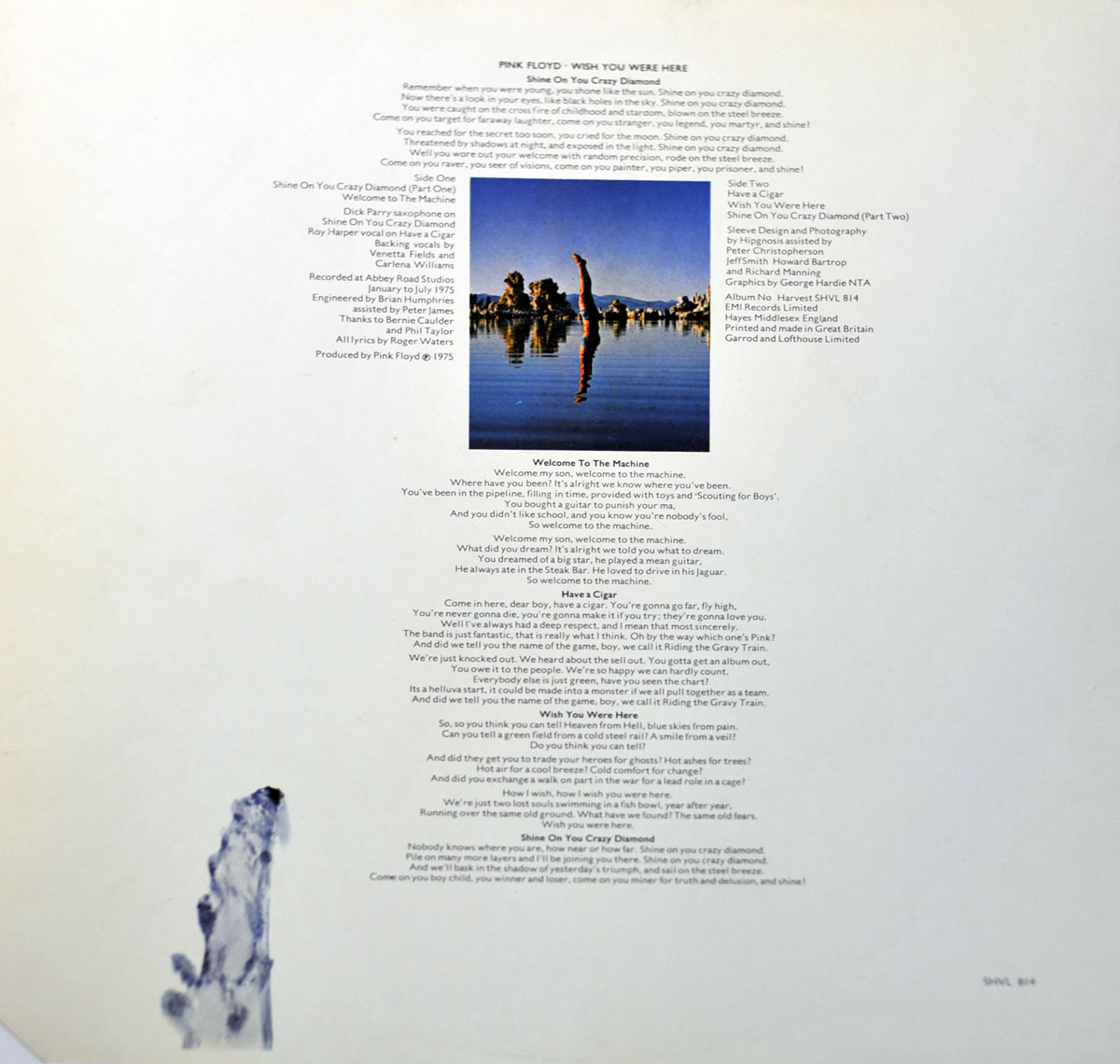 High Resolution Photo #3 PINK FLOYD Wish You Were GB 